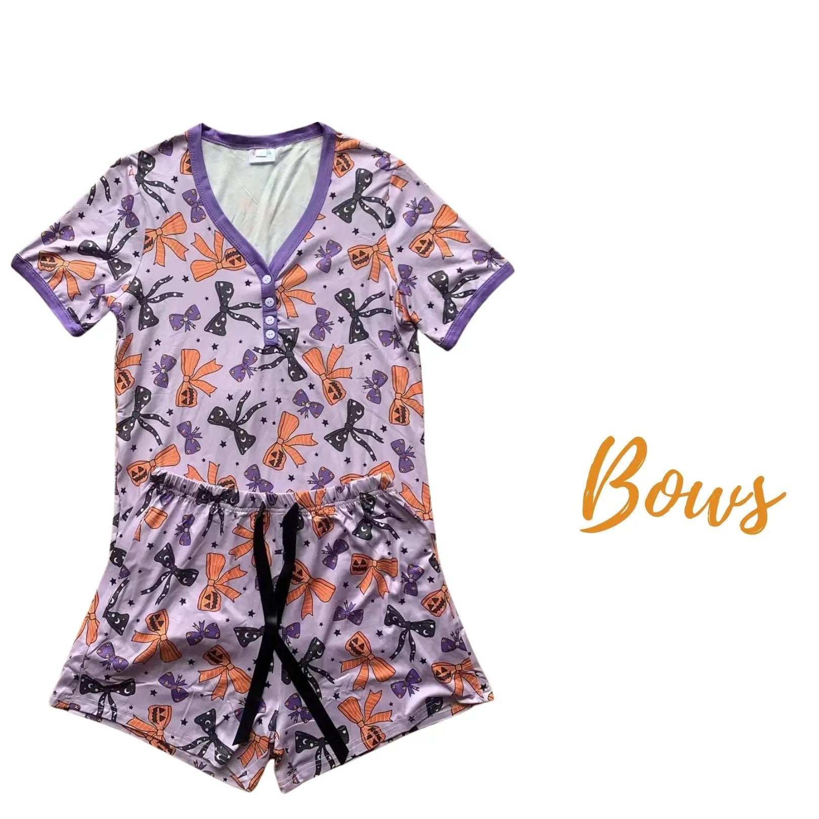 PREORDER: Halloween Pajama Short Set in Five Prints Ave Shops