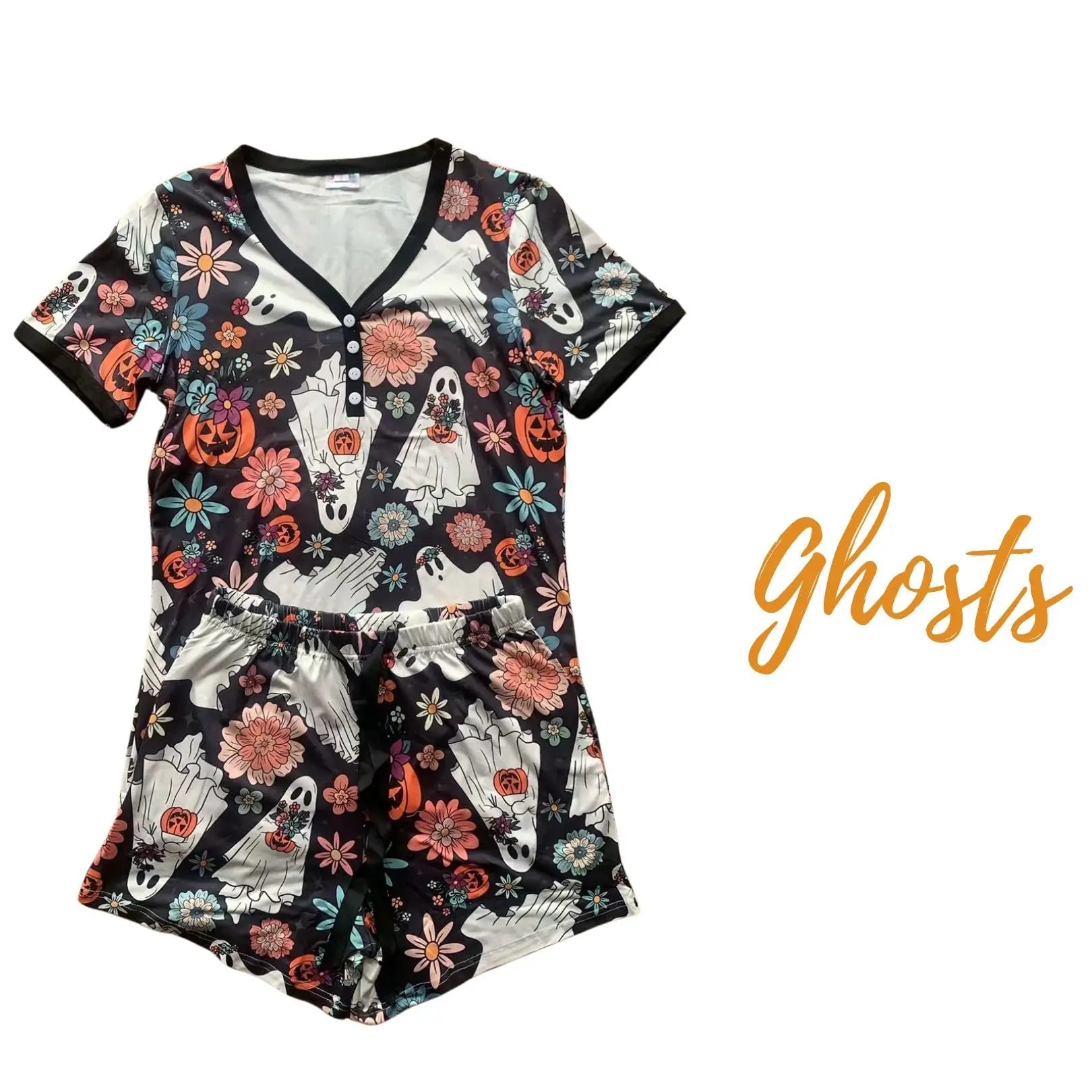 PREORDER: Halloween Pajama Short Set in Five Prints Ave Shops