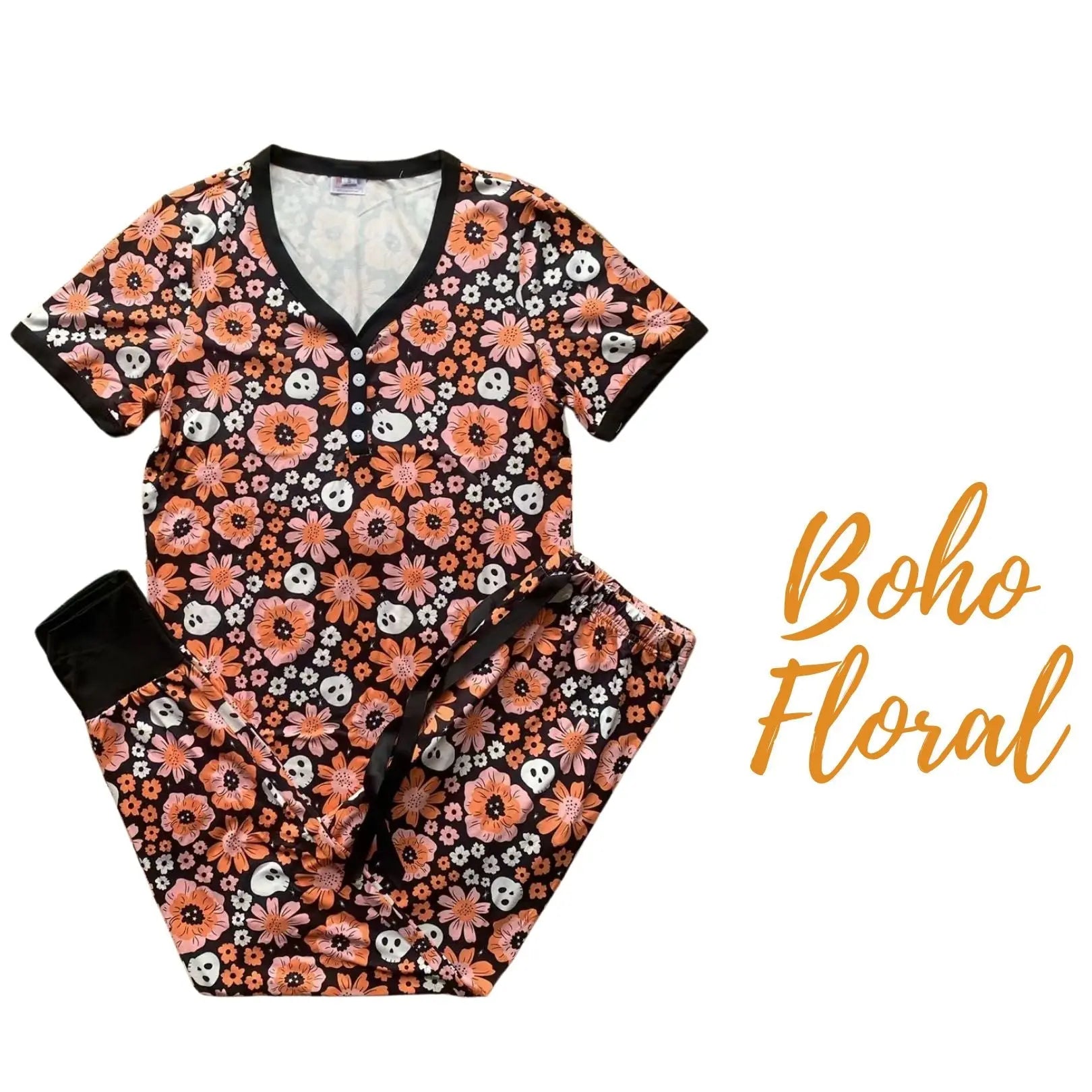 PREORDER: Halloween Pajama Jogger Set in Five Prints Ave Shops