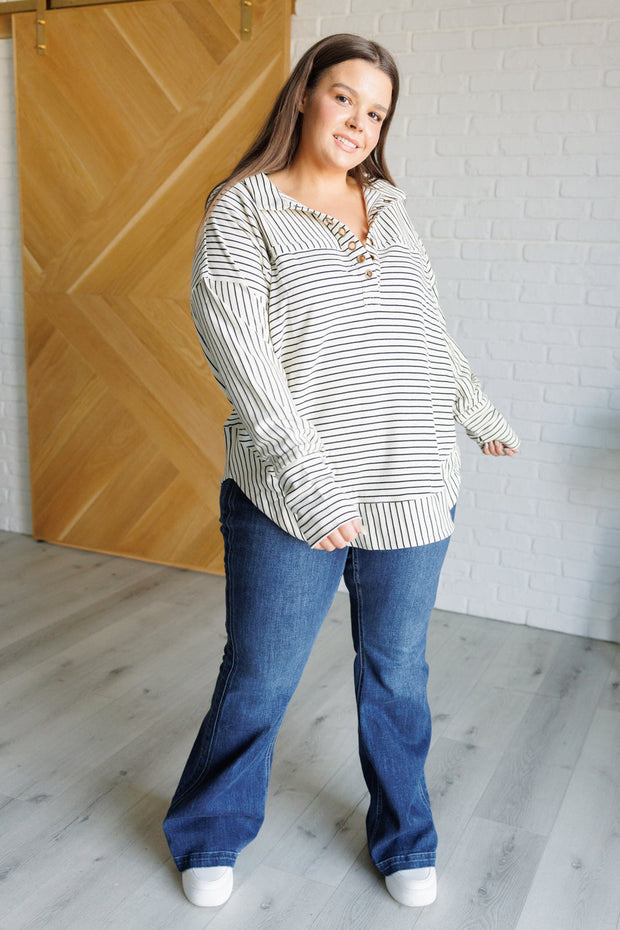 Striped Serendipity Pullover