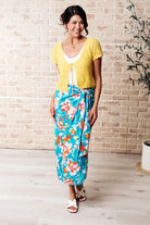 Take Me Outside Wrap Around Skirt in Blue Ave Shops