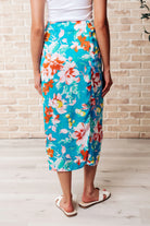 Take Me Outside Wrap Around Skirt in Blue Ave Shops