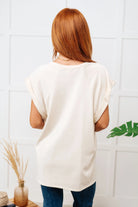 Thunder and Lightning Top in Cream Ave Shops