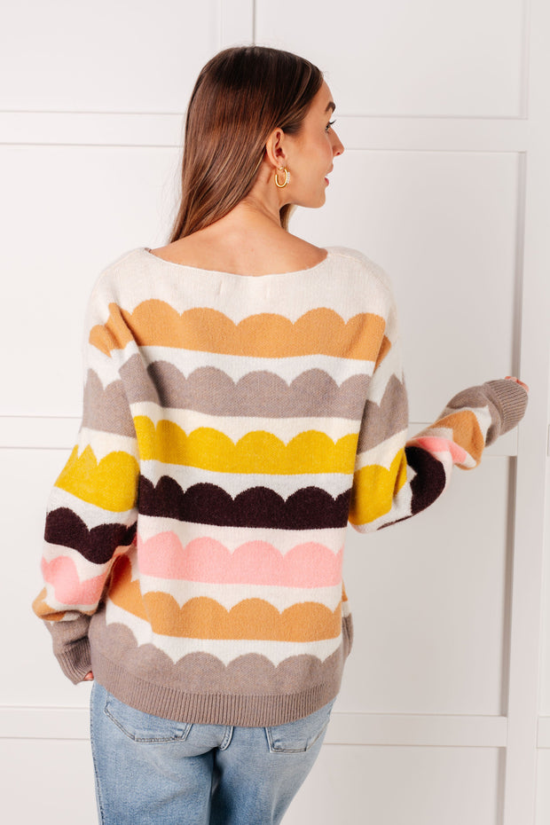 Wave After Wave Striped Sweater