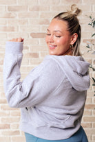 Working Up A Sweat Hooded Pullover in Grey Ave Shops