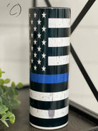 PREORDER: Thin Blue Line Skinny Tumbler Ave Shops