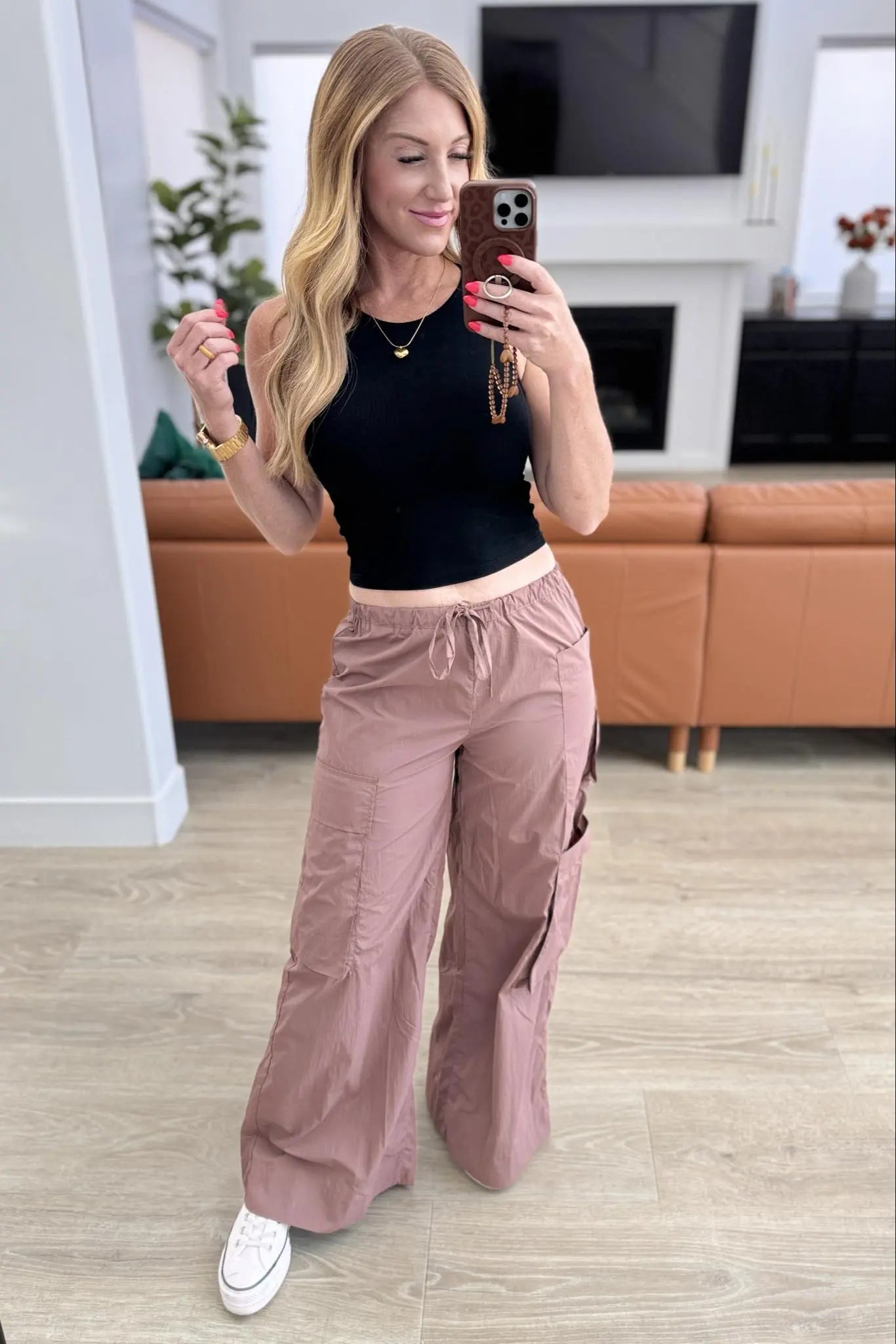 PREORDER: Archer Asymmetrical Pocket Wide Leg Cargo Pants in Two Colors Ave Shops