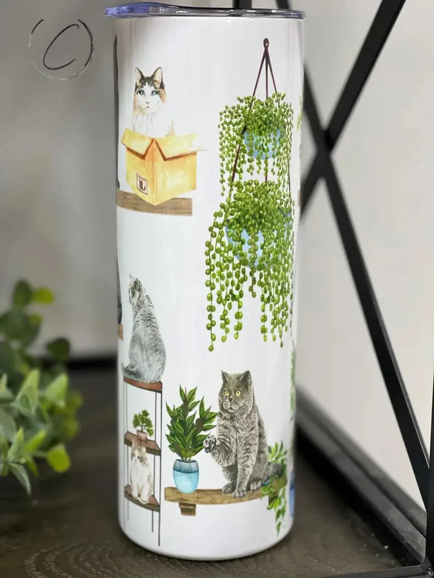 PREORDER: Crazy Cat Lady Skinny Tumbler Ave Shops