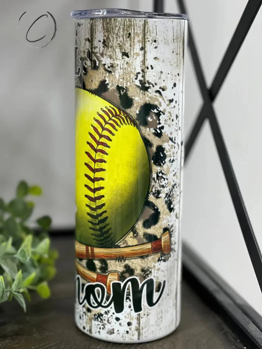 PREORDER: Softball Mom Skinny Tumbler Ave Shops