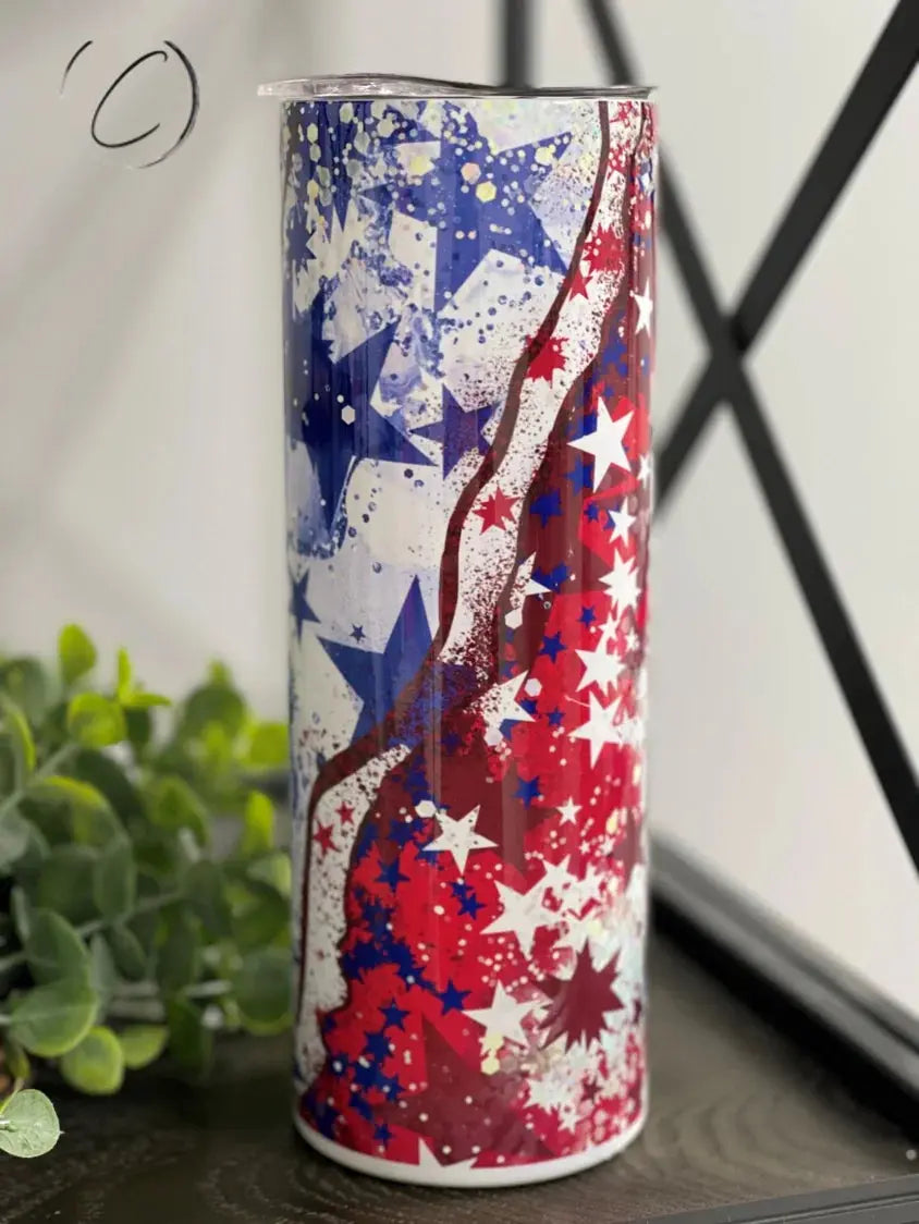 PREORDER: Patriotic Geode Skinny Tumbler Ave Shops
