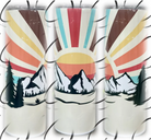 PREORDER: Retro Mountain Sunset Skinny Tumbler Ave Shops