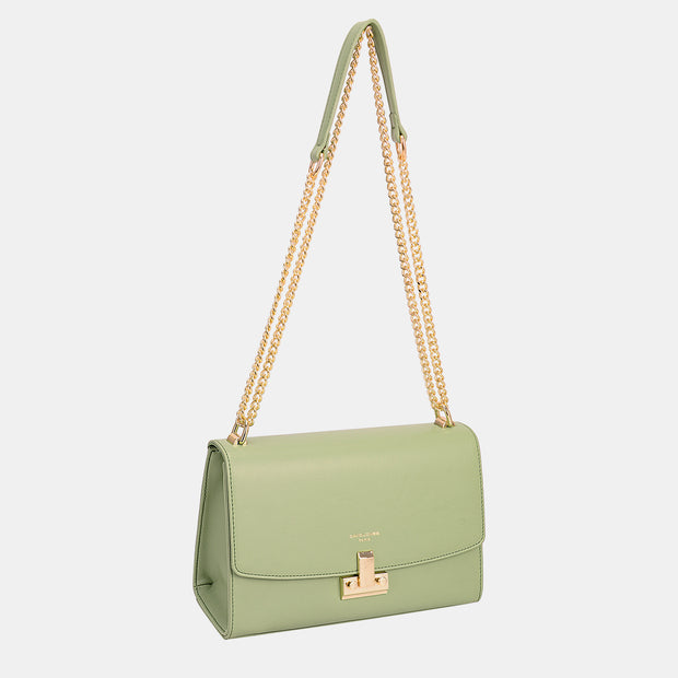 David Jones Chain-Handle Crossbody Bag