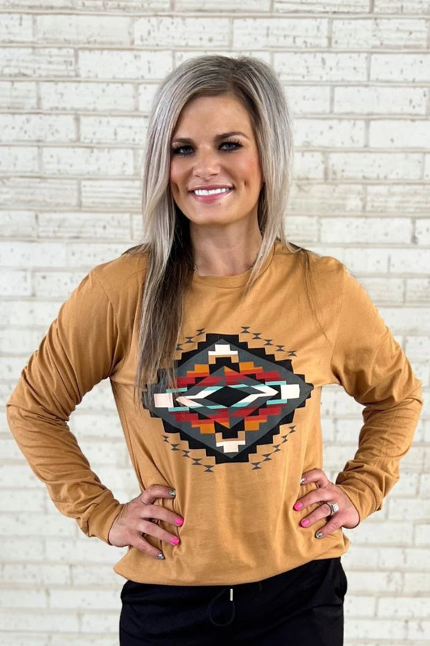 Fall Sunset Long Sleeve Top