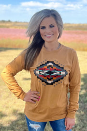 Fall Sunset Long Sleeve Top