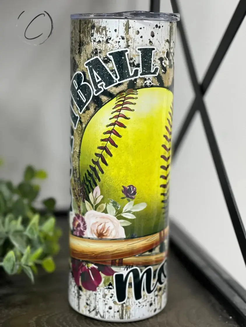 PREORDER: Softball Mom Skinny Tumbler Ave Shops