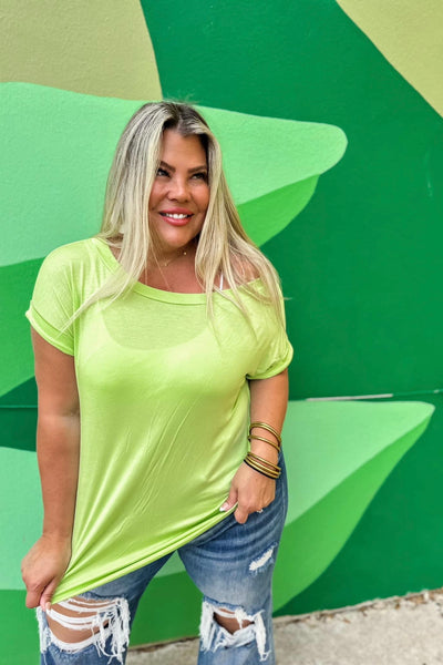 Emmie Lime Green Top