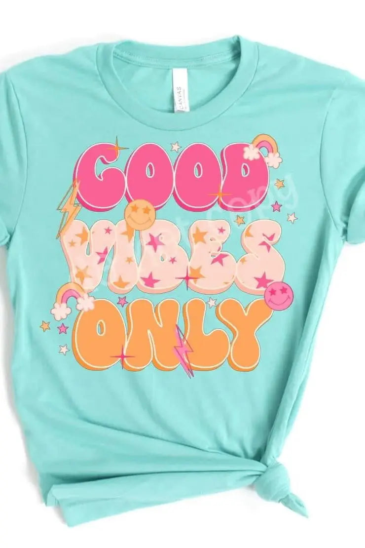 Good Vibes Only Tee Classy Southern Bling