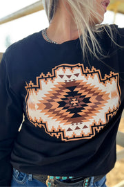 Navajo Rug Long Sleeve Top