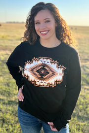 Navajo Rug Long Sleeve Top