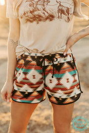 Southern Roots Aztec Shorts