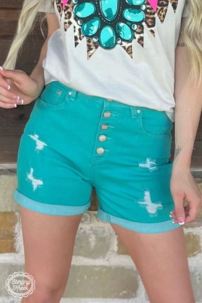 Tennessee Walking Shorts- Turquoise