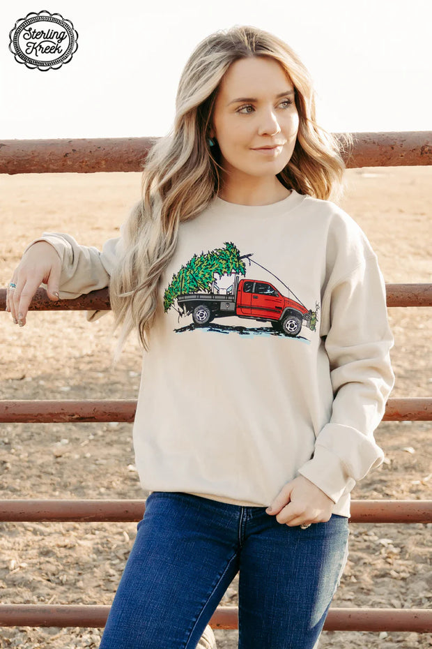 Cake Wagon Christmas Sweater
