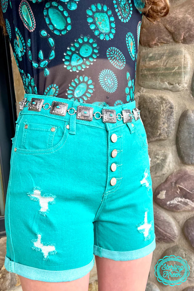 Tennessee Walking Shorts- Turquoise