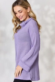 BiBi Exposed Seam Waffle Knit Top