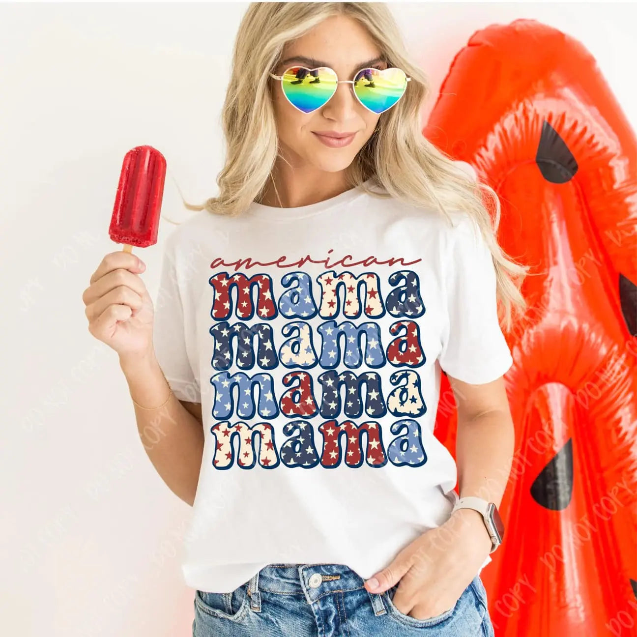 Stacked American Mama Classy Southern Bling