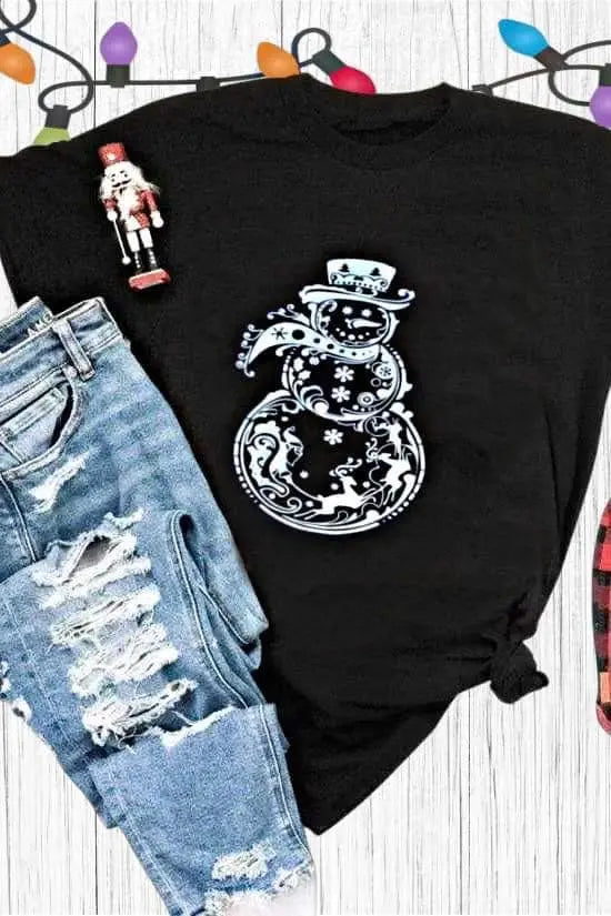 Silver Snowman Classy Southern Bling