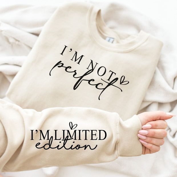 PREORDER: I'm Not Perfect Graphic Sweatshirt in Three Colors