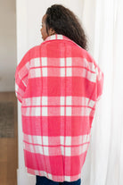 Passion in Plaid Coat in Pink Ave Shops