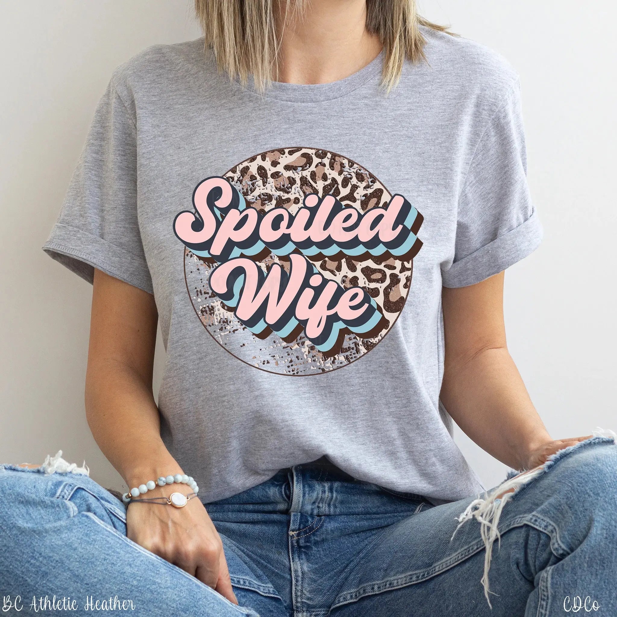 Spoiled Wife leopard design Classy Southern Bling