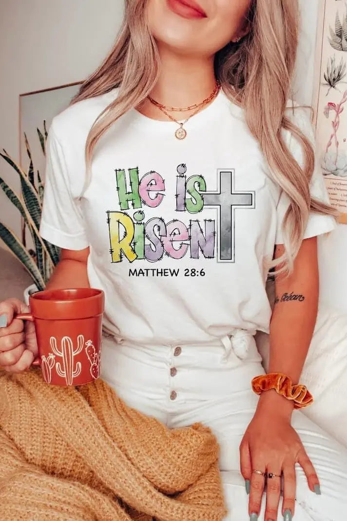 Pastel He is Risen Classy Southern Bling