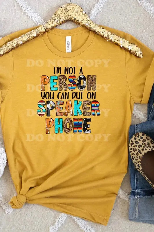 Speaker Phone Tee Classy Southern Bling
