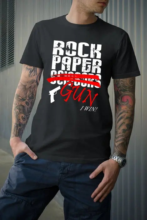 Rock Paper Scissors Tee Classy Southern Bling