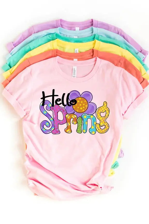 Hello Spring Tee Classy Southern Bling