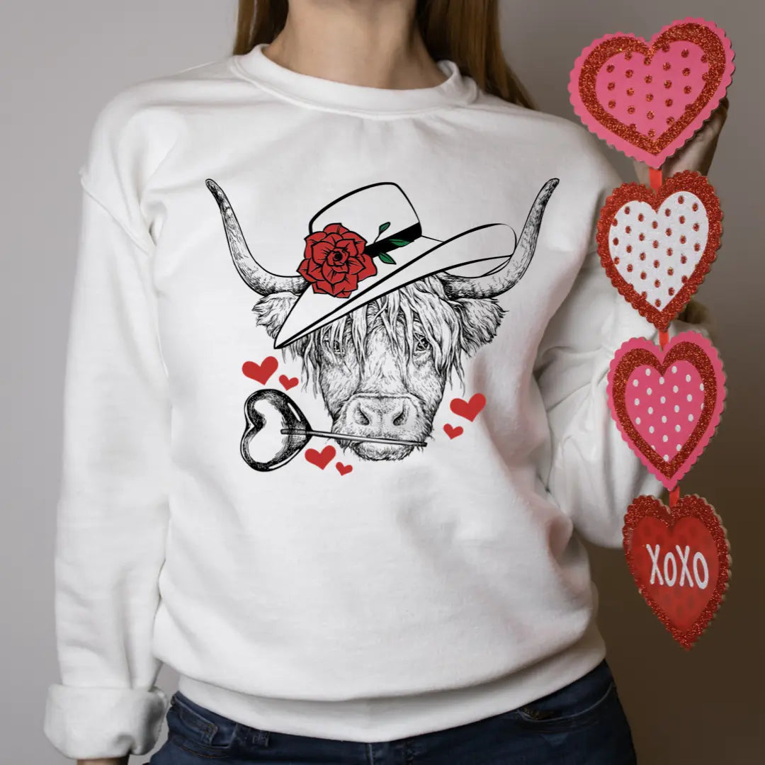 V-Day Highlander Sweatshirt Classy Southern Bling