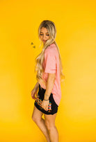 The Basic Top- Peaches Classy Southern Bling
