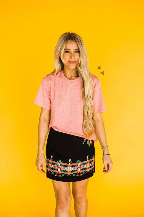 The Basic Top- Peaches Classy Southern Bling