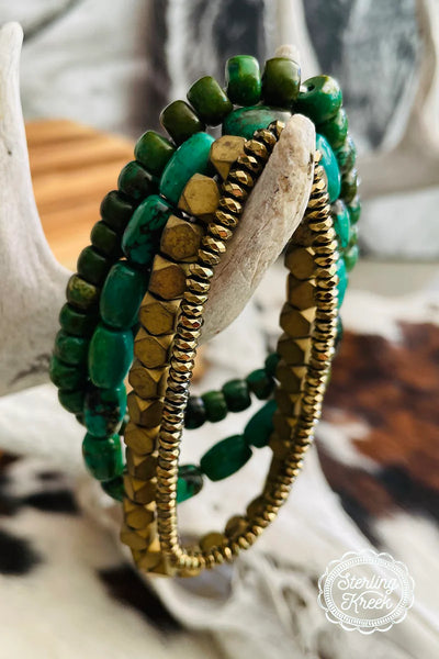 Oak N EverGreen Stretch Bracelets