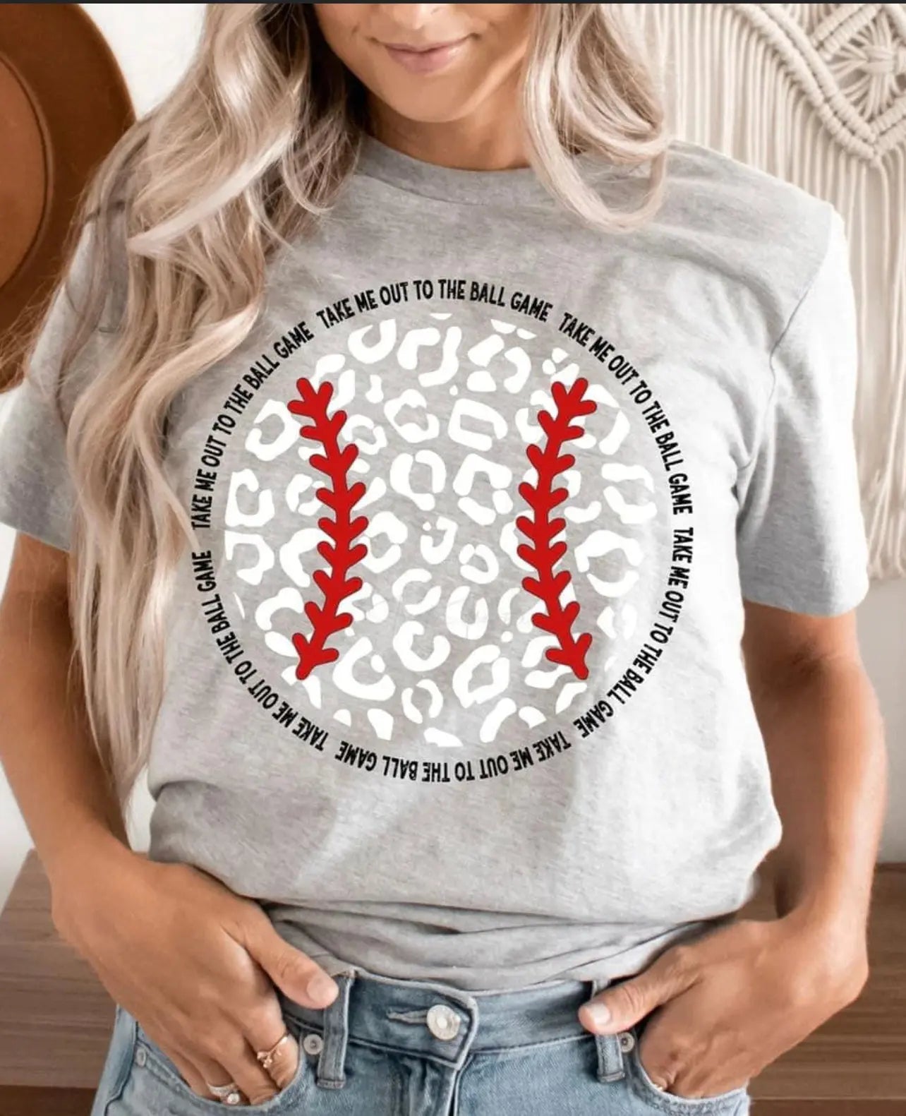Take me out to the Ballgame Leopard Baseball Classy Southern Bling