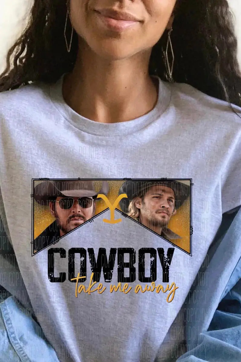 Cowboy Take Me Tee Classy Southern Bling