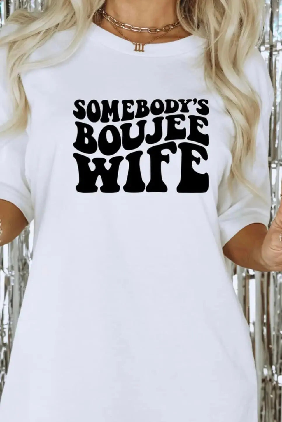 Boujee Wife Tee Classy Southern Bling