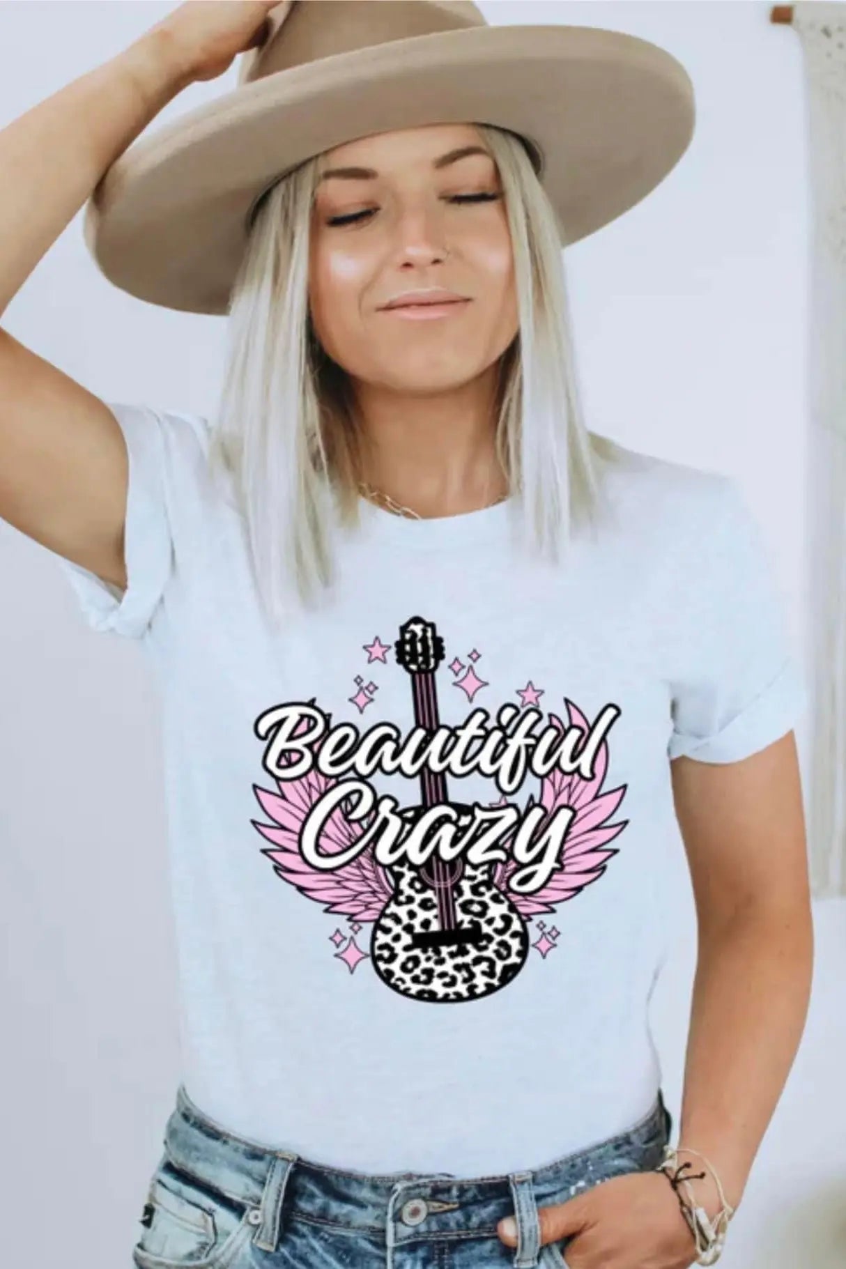 Crazy Guitar Tee Classy Southern Bling