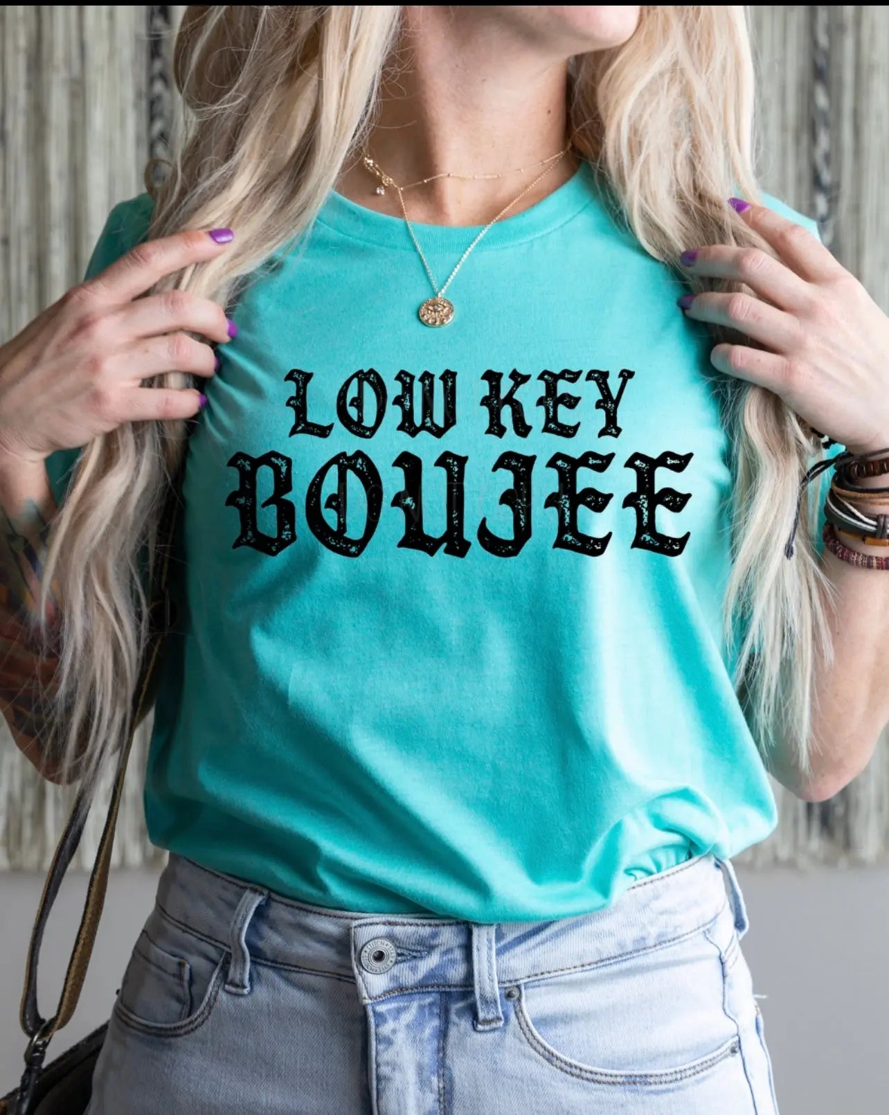 Low Key Boujee Top Classy Southern Bling