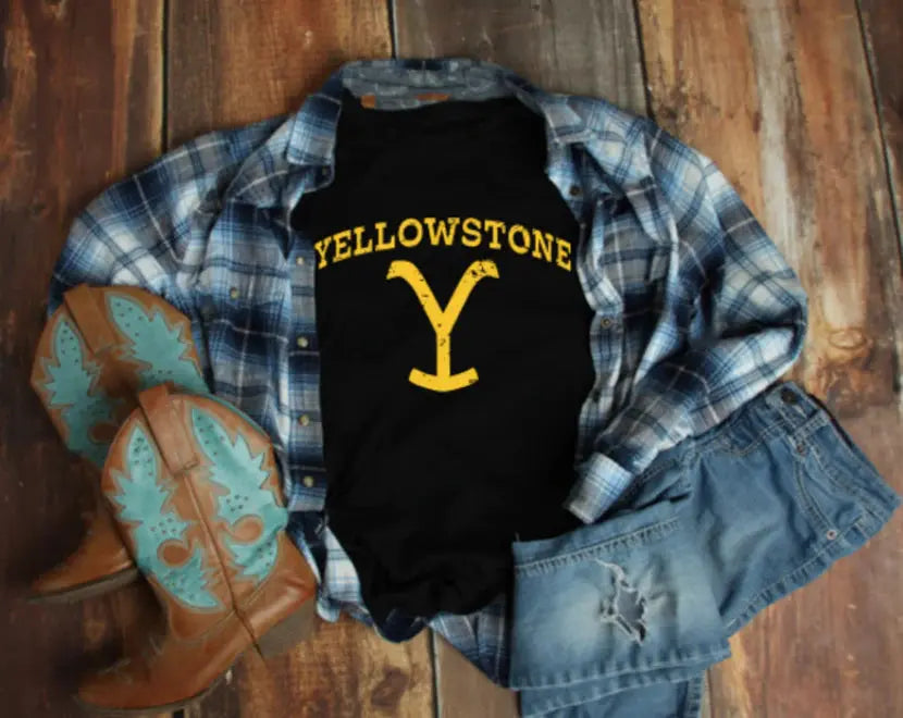 Yellow Brand Tee Classy Southern Bling